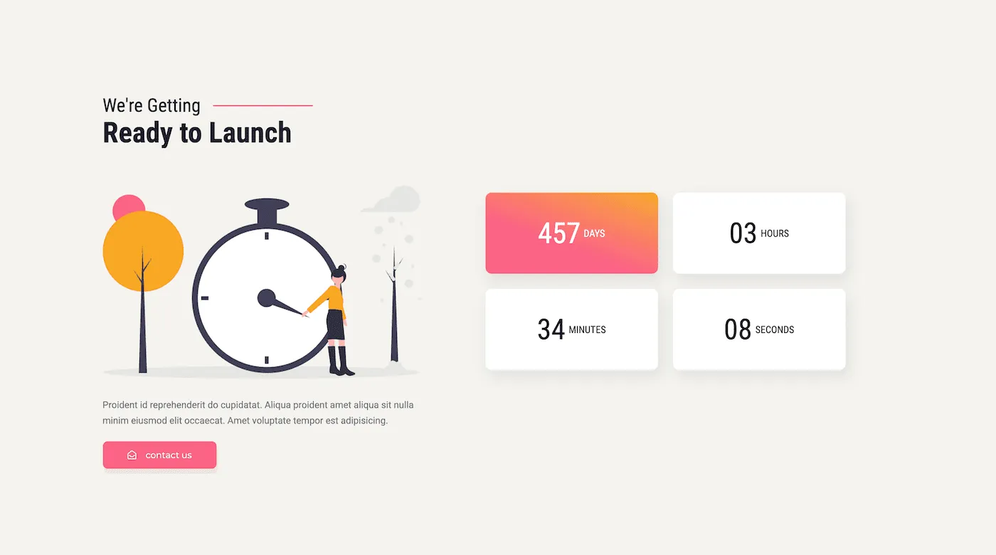 Countdown template demo