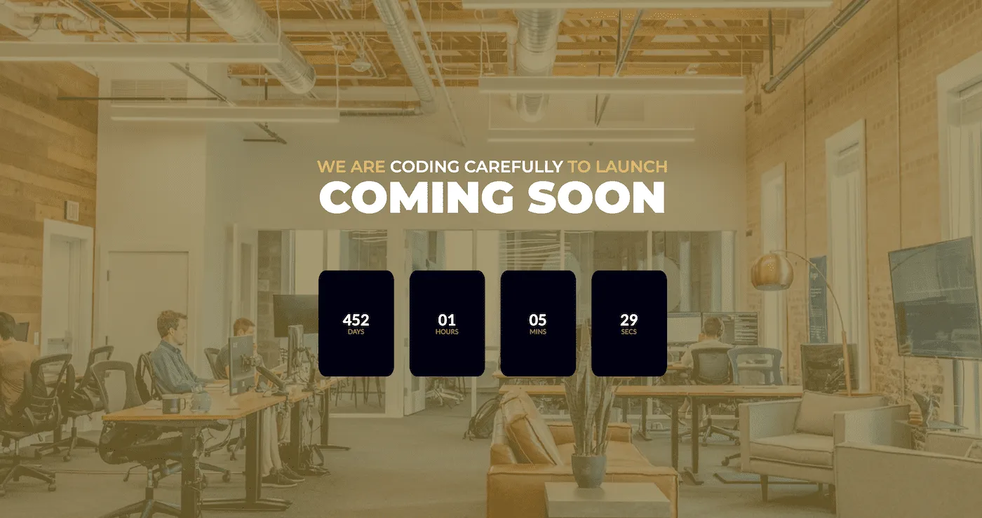 Countdown template demo