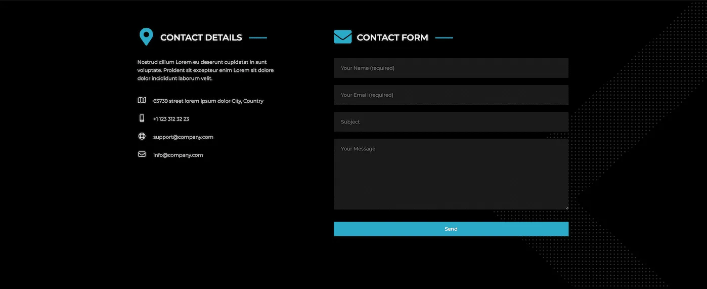 Contact Form 7 Template 2