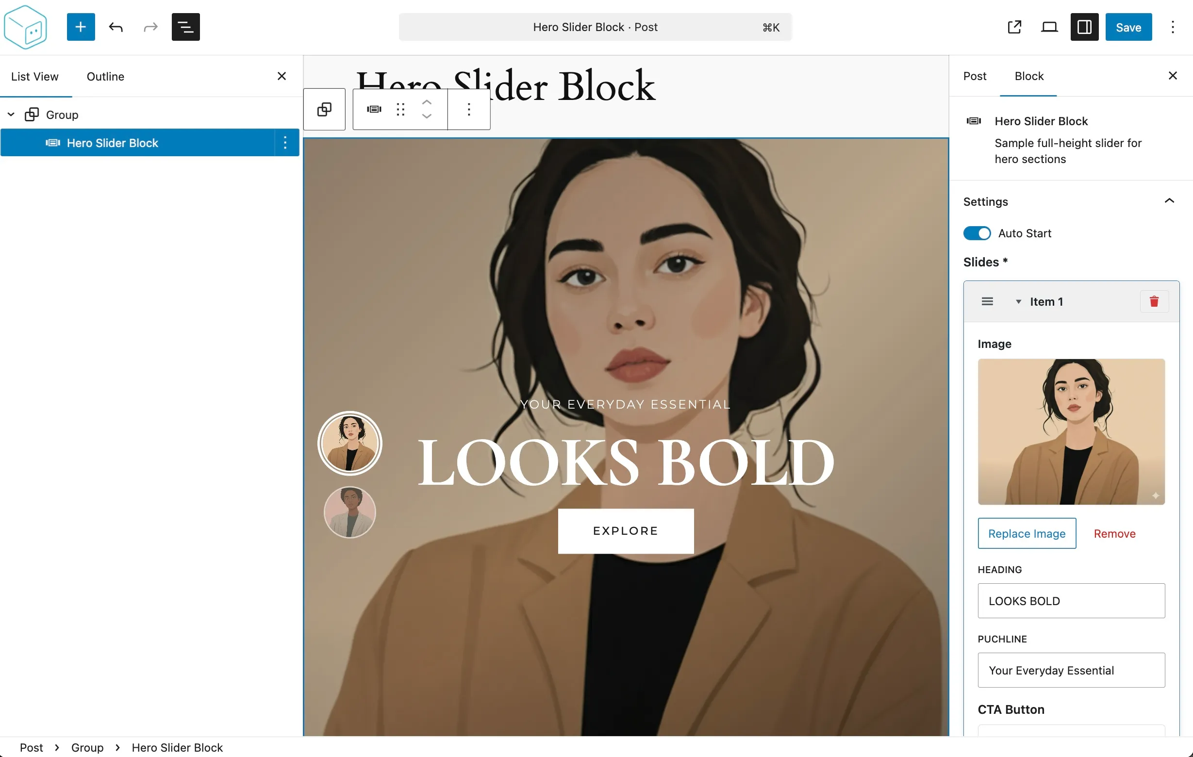 WPBits Block Studio Block List - Manage all your custom blocks