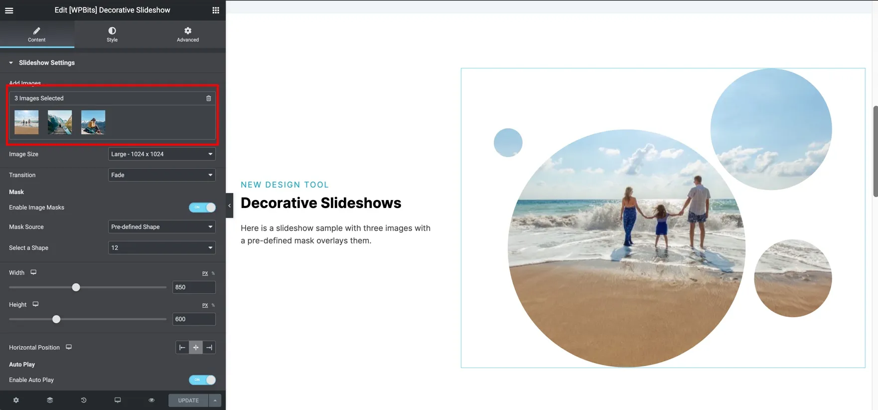 Decorative Slideshow Example 1