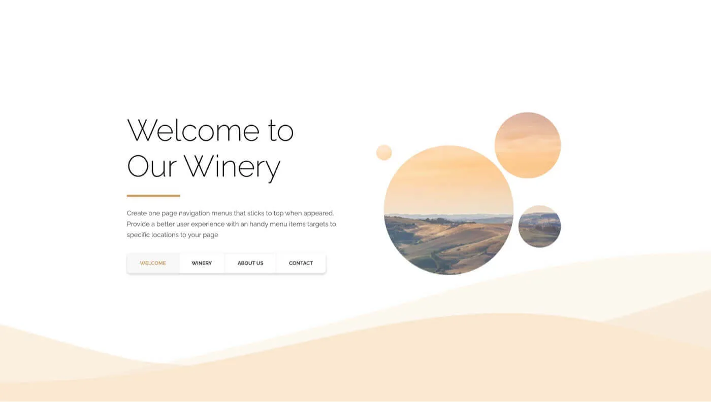 One Page Nav Template 2