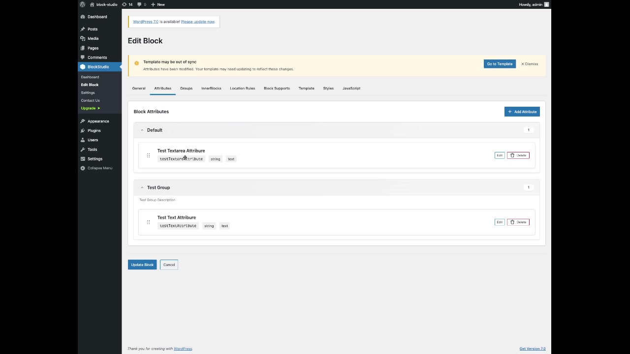 Block Attributes